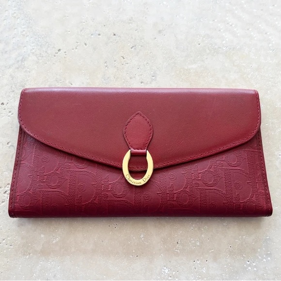❤️‍🔥 Vintage CHRISTIAN DIOR Trotter Logo Monogram Wallet Clutch Bag